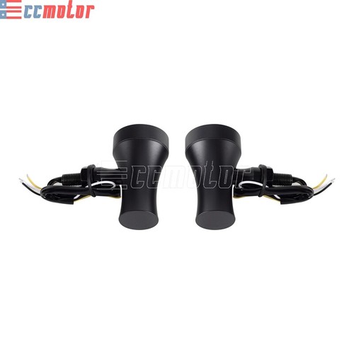 Universal Motorcycle Mini LED Turn Signals Light Blinker Amber Indicator DC 12V - Picture 5 of 9