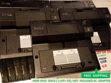 LOT of 5 DELL E-Port PR03X USB 3.0 Docking Station Replicator.
