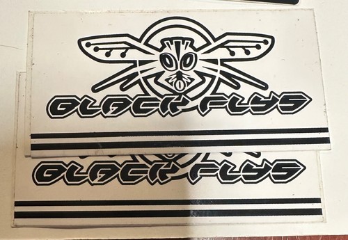 Black Fly Eyewear, VTG 1990s 2000s surf street sticker NOS 13 diferent Stickers - Picture 21 of 23