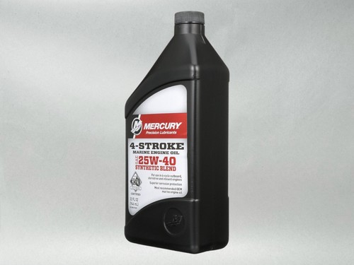 Mercury OEM SAE 25W-40 Synthetic Blend Marine Engine Oil Quart 8M0078629-2PACK - Bild 5 von 7