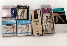 Lot Of 14 Queen Size Vintage Nylon Knee High Pantyhose New Original Packaging