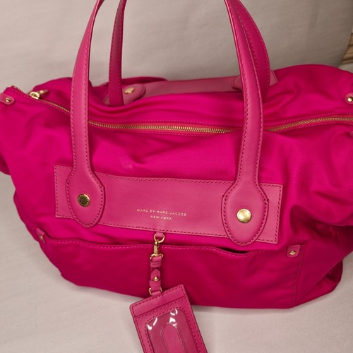 Marc by Marc Jacobs Large Boston Style Bag Pink with Shoulder Strap Hardly Used - Picture 8 of 24