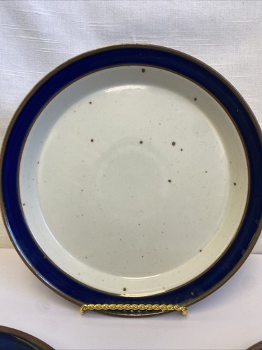 Dansk Denmark Niels Refsgaard Blue Umber Stoneware DANSK 10” Dinner Plates - Picture 2 of 11
