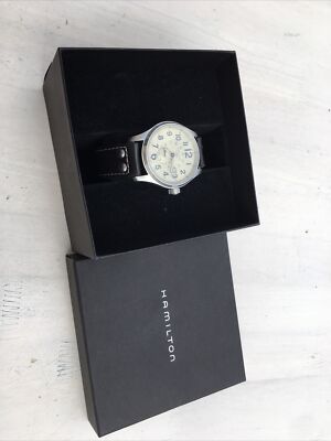 HAMILTON KHAKI OFFICER WATCH RARE CHAMPAGNE DIAL ORIGINAL
