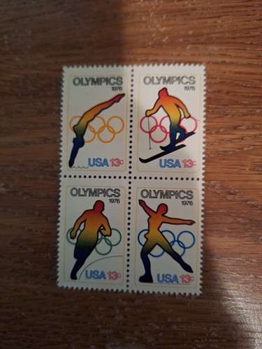 US Postage #1695-98 OLYMPICS 1976 Block Of 4 13 Cent MNH Stamps