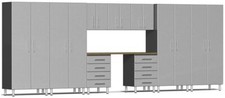 Ulti-MATE Garage UG22102S 10-Piece Cabinet Kit in Stardust Silver Metallic