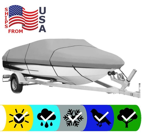 GRAY BOAT COVER FOR RANGER COMANCHE 365 V 1989 1990 1991 - 第 1/4 張圖片