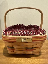 Longaberger 1996 LIGHT THE FIRE WITHIN Bee Basket w/ Jeff & Joe Signatures