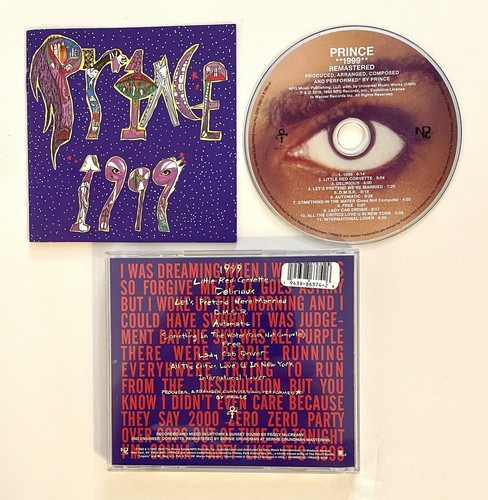 PRINCE 1999 CD Remastered 2022 Reissue (EX) Album Prince Estate/NPG RECORDS