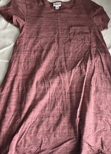 WOMENS LULAROE SIMPLY COMFORTABLE DRESS-SIZE XXS-ROSE PINK