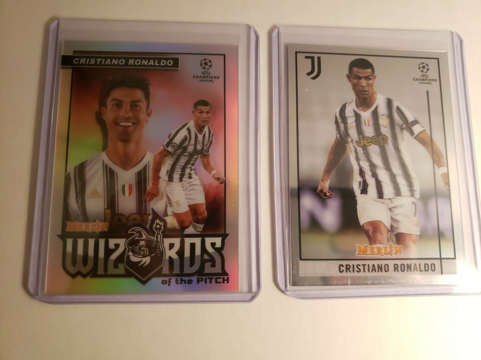 2020 Topps Chrome Merlin Cristiano Ronaldo Wizards Of The Pitch + Base