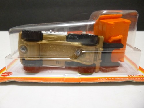 2021 Matchbox #35 MBX Garbage Scout™ WHITE / GOLD WING RUBBISH COLLECTORS - Picture 3 of 3