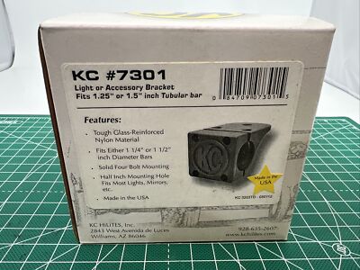 KC HiLites 7301 Mounting Bracket Fits 1.25 in. To 1.5 in. Round Tube. Sealed. G5