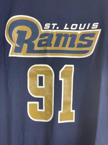Team Apparel Youth St. Louis Rams Chris Long Mainliner S/S Shirt-Navy,Small (8) - 第 6/11 張圖片