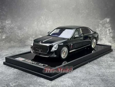 MH 1:18 Hongqi Guoya resin seal Diecast Model Car Display Collection Toys Black