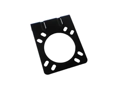 Metal Powder Coated Mount Bracket for 7 way Truck Trailer Plug Connector
