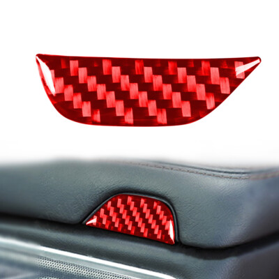 Armlehnenkasten-Schalterknopfabdeckung für Dodge Challenger 2015-2023 Rot