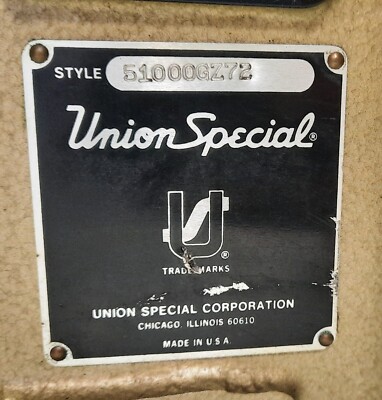 Union Special 51000GZ72 Sewing Machine | eBay