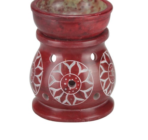 Oil Burner Soapstone Warmer Wax Diffuser Candle Scent Holder Aromatherapy Gift - 第 12/28 張圖片
