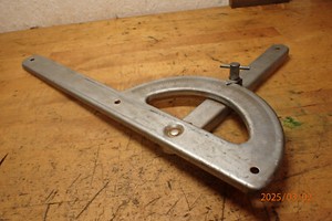 VINTAGE  STEEL PROTRACTOR GUIDE  JIG FIXTURE FOR CIRCULAR SAWS