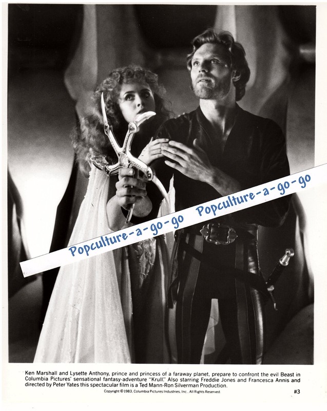 Ken Marshall, Lysette Anthony in ‘Krull’ vintage PR pic * interplanetary fantasy