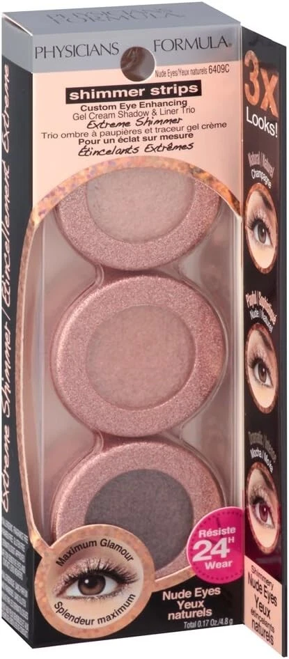 Physicians Formula Shimmer Strips Custom Eye Enhancing Eyeshadow Trio. NUDE - Image 2 of 4