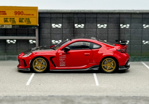 ZD CM 1:64 JDM Red BRZ Varis Arising Racing Sports Model Diecast Metal Car BN - Picture 5 of 9