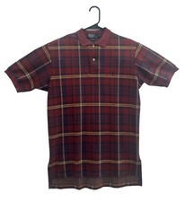 Vintage Polo Ralph Lauren Plaid Polo Shirt Made in USA Med 0329