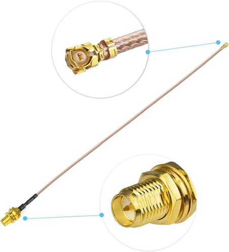 Tri-Band WiFi 2.4/5/6GHz Antenna 20cm U.FL IPX Bracket for WiFi Router Wireless - Picture 6 of 20