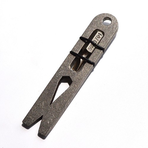 EDC Titanium Alloy Portable Outdoor Multi-Tools Pry Bar Crowbar Tool Screwdriver - Picture 10 of 14