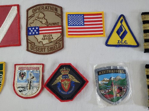 Vintage Militär Aufnäher Lot usw. Pilot Kapitän Streifen - Bild 3 von 7