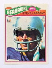 STEVE LARGENT 1977 Topps #177 Rookie Card RC HOF MVP Seattle Seahawks . rookie card picture