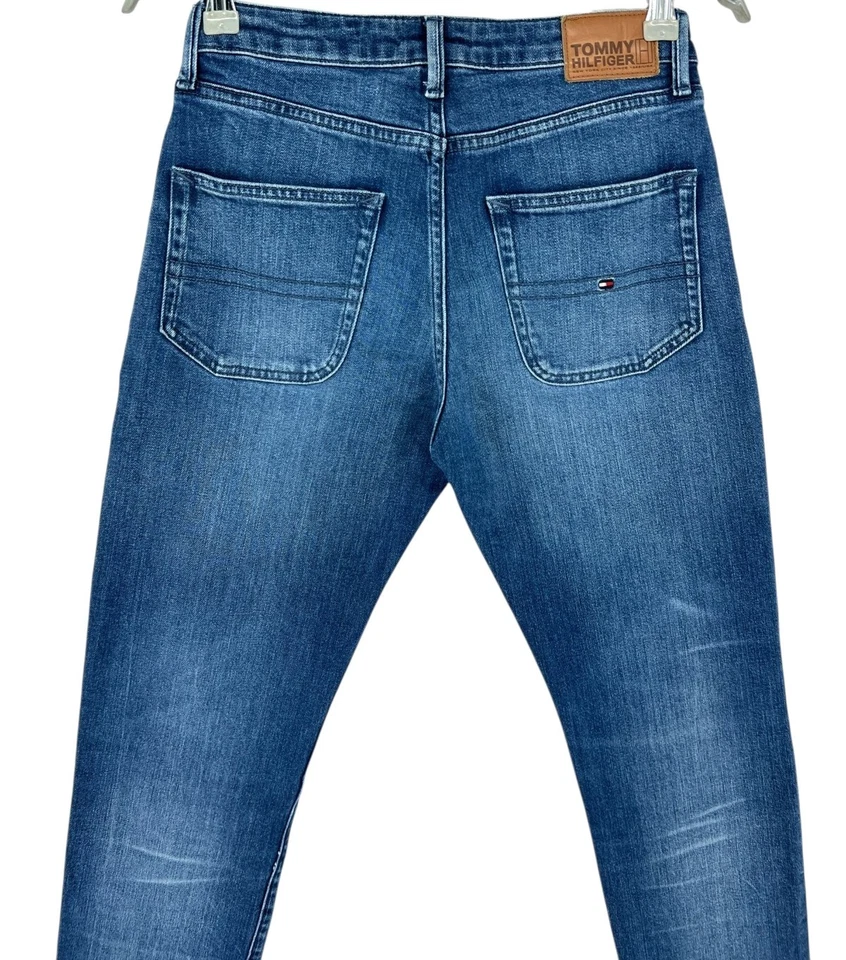 Jeans In Denim Stretch Dritti Per Bambini Tommy Hilfiger W27 L28 - Immagine 4 di 4