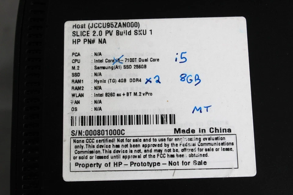 Система для конференций HP Elite Slice G2 с Intel i5 — непроверенная — без сенсорного экрана - Изображение 4 из 4