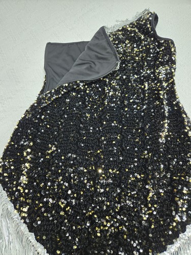 Pixiemain Flapper Kleid Pailletten groß Halloween Kostüm 20er Jahre mit Zubehör Neu ohne Etikett - Bild 5 von 11