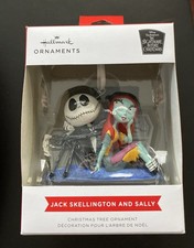 NEW Nightmare Before Christmas Hallmark Ornament Jack Skellington and Sally