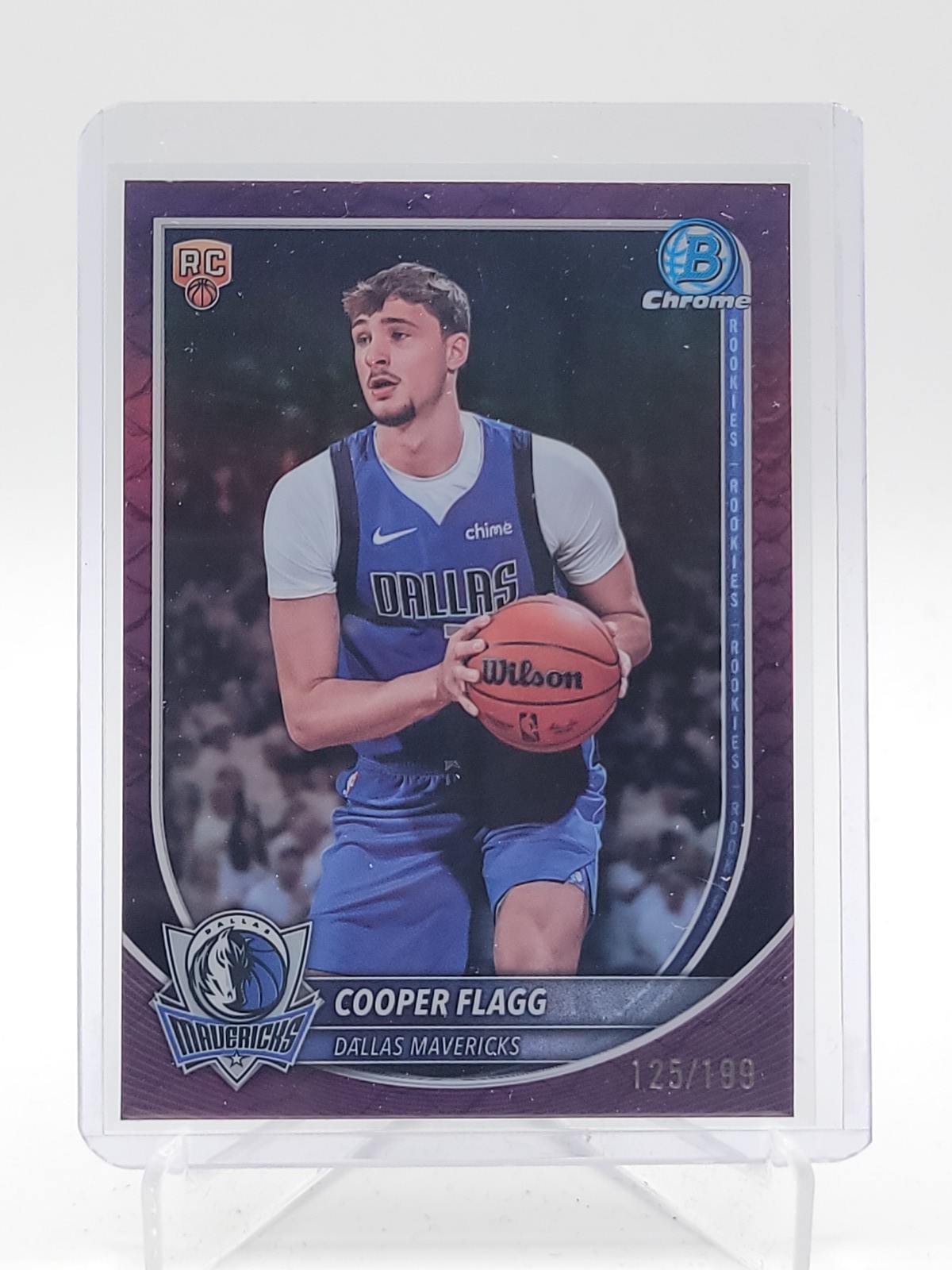 COOPER FLAGG 2025-26 BOWMAN CHROME ROOKIE FUCHSIA REPTILIAN /199 #BCV-1 Q5692