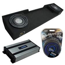 88-98 Chevy CK Silverado Ext Truck Harmony F124 Dual 12" Sub Box & HA-A800.1