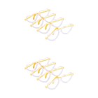 2 Pack Heart-shaped Glasses Fluorescent Stick Glow Glow-in-the-dark