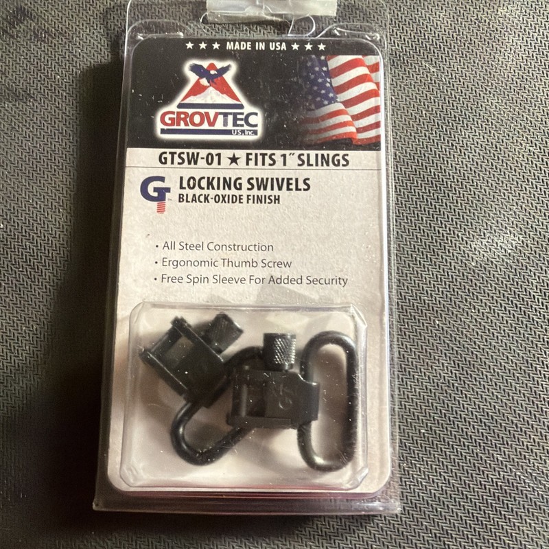Front Locking 1” Swivels Black Oxide