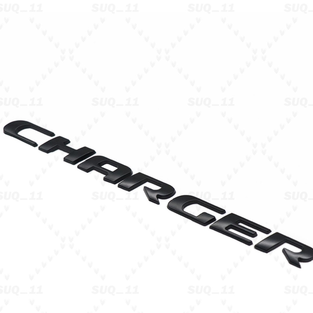 For Charger All Black Rear Trunk Lid Letters Badge Nameplate Matte Emblem