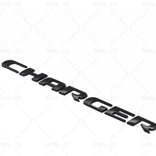 For Charger All Black Rear Trunk Lid Letters Badge Nameplate Matte Emblem