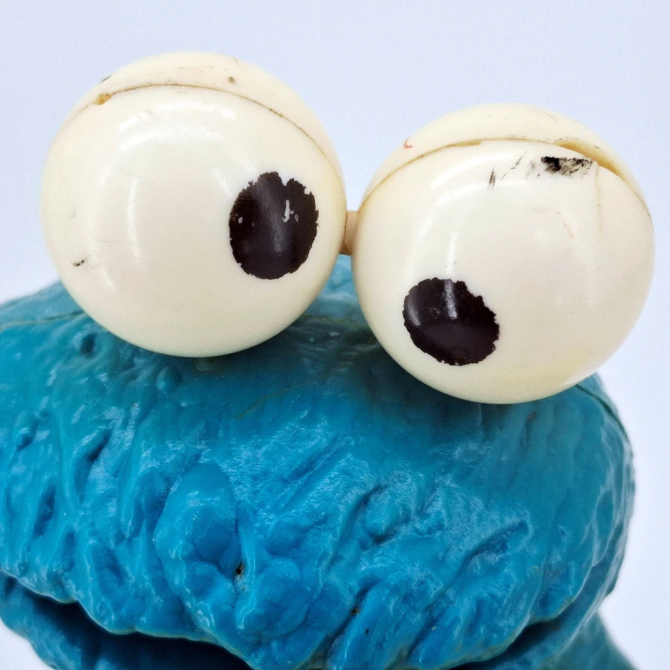 Teléfono de juguete Sesame Street Cookie Monster 1977 Knickerbocker vintage Foto 2 de 4