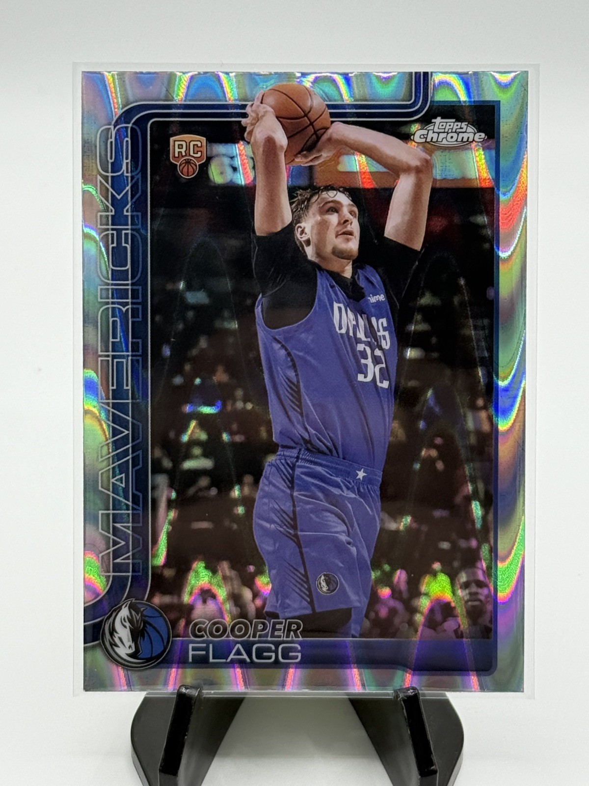 Cooper Flagg 2025-26 Topps Chrome #251 Raywave Refractor Rookie Mavericks