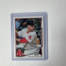 Topps 2014 Update Series Rookie Mookie Betts #US-26 Batting Red Sox Card