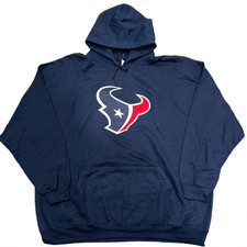 Houston Texans NFL Logo Long Sleeve Hoodie Sweatshirt Men's 2XL NWT
