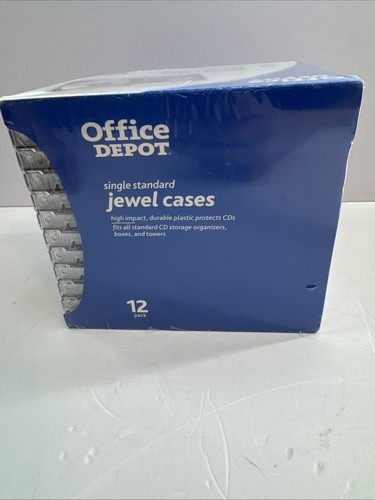 (12-Pack) CD Jewel Cases - Crystal Clear Brand New Empty Compact Disc Cases A6 - Foto 5 di 6