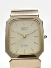 SEIKO Dolce 7731-5200 Vintage Quartz Mens Watch Gold Tungsten 26mm Cream Dial