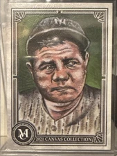 2021 Topps Museum Collection Canvas #CCR-27, BABE RUTH, New York Yankees, HOF