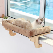 Cat Perch for Window Sill with Bolster - Orthopedic Hammock Design with Premium